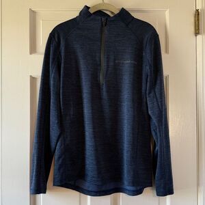 Vineyard vines mens blue quarter zip size small performance fabric athleisure